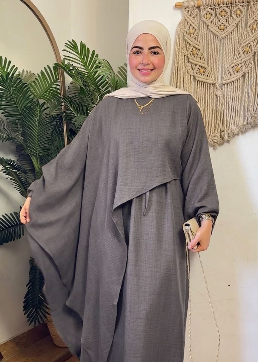 طقم كتان قطعتين